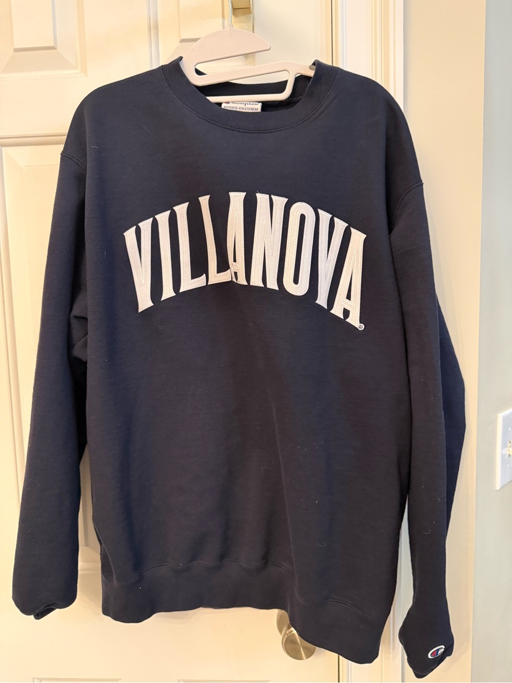 Champion Villanova Navy Crewneck Sweatshirt - Worn once for campus visit